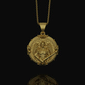 Silver Saint Michael Pendant - Archangel Michael Necklace, Protector Angel Jewelry, Christian Spiritual Gift