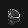 Load image into Gallery viewer, Silver Baroque Pattern Cross Ring - Christian Jewelry, Elegant Faith Symbol, Unique Religious Gift
