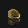 Load image into Gallery viewer, Silver Baroque Pattern Cross Ring - Christian Jewelry, Elegant Faith Symbol, Unique Religious Gift
