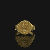 Silver St. George and the Dragon Ring - Medieval Knight Jewelry, Christian Symbol, Unique Men's Ring, Heroic Gift