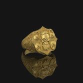 Silver Irish Knot Viking Ring - Celtic Norse Jewelry, Unique Men's Ring, Symbolic Heritage Gift