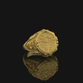 Silver Religious Cathedralic Symbol Ring - Christianity Jewelry, Elegant Faith Ring, Unique Religious Gift