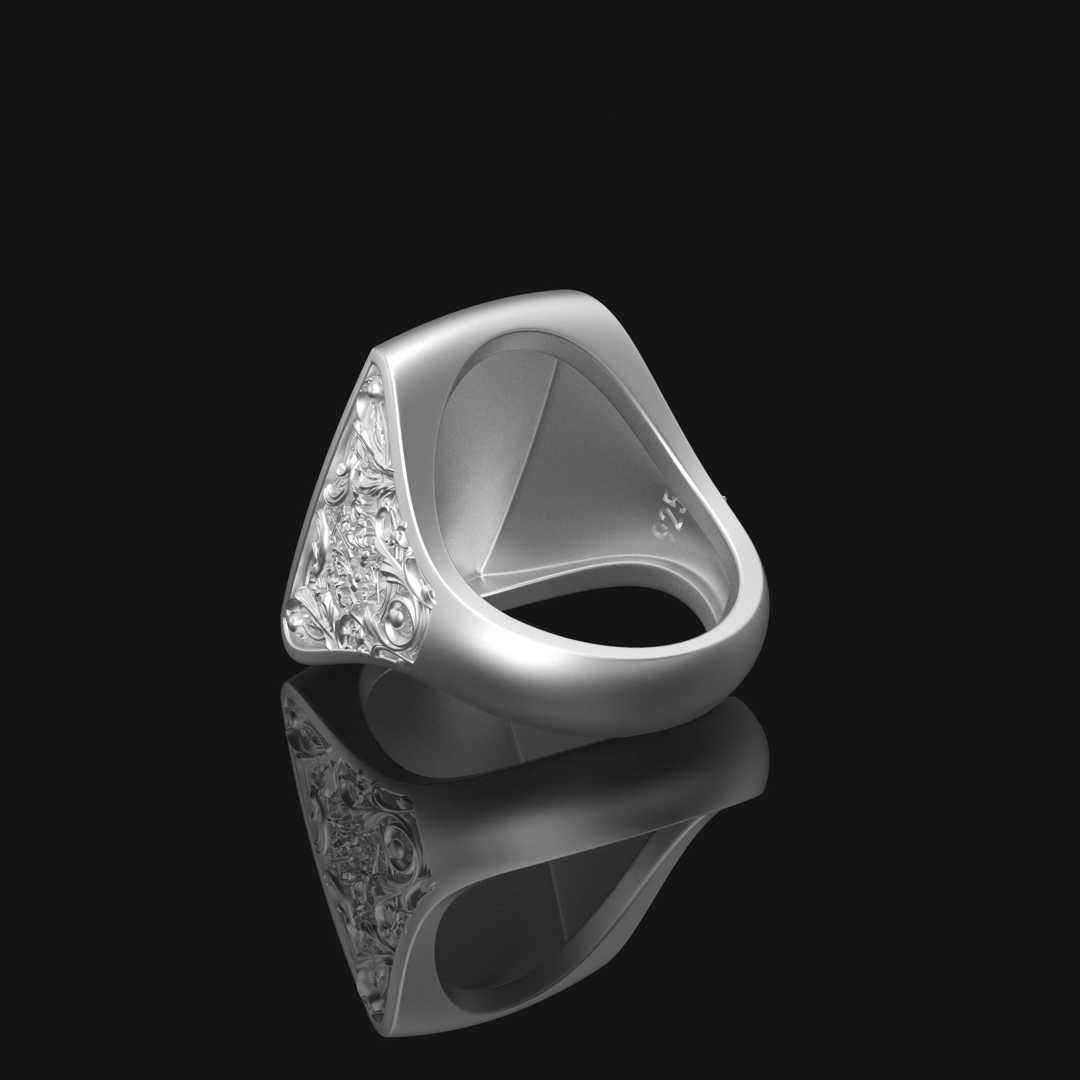 Silver Jesus INRI Cross Ring - Christian Jewelry, Elegant Faith Symbol, Unique Religious Gift