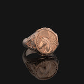 Silver Pegasus Ring - Mythical Horse Jewelry, Elegant Fantasy Ring, Unique Gift for Horse Lovers