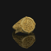 Silver Saint Peter Ring - Keys of Heaven Jewelry, Christian Symbol, Unique Religious Gift, Faith-Inspired Ring