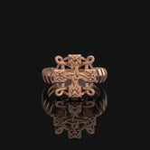 Silver Celtic Knot Ring - Lady of the Lake Jewelry, Elegant Mythical Ring, Unique Gift for Her, Fantasy Inspired