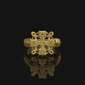 Silver Celtic Knot Ring - Lady of the Lake Jewelry, Elegant Mythical Ring, Unique Gift for Her, Fantasy Inspired