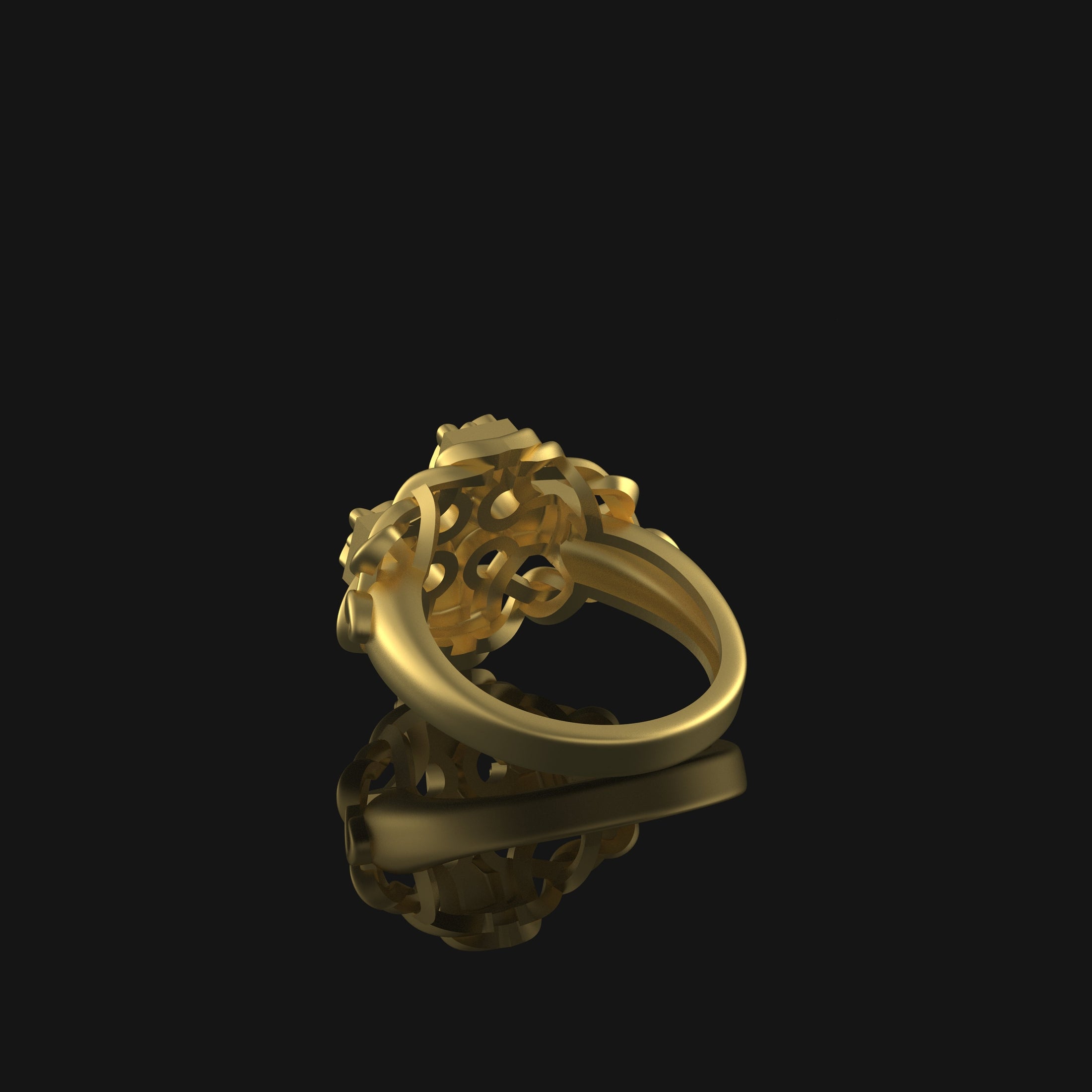 Celtic Knot Cross Ring