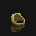 Bild in Galerie-Betrachter laden, Silver Viking Ring - Axe and Helmet Jewelry, Norse Mythology, Unique Men's Ring, Warrior Symbol Gift

