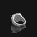 Bild in Galerie-Betrachter laden, Silver Viking Ring - Axe and Helmet Jewelry, Norse Mythology, Unique Men's Ring, Warrior Symbol Gift
