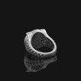 Bild in Galerie-Betrachter laden, Silver Viking Ring - Axe and Helmet Jewelry, Norse Mythology, Unique Men's Ring, Warrior Symbol Gift
