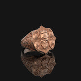 Silver Irish Knot Viking Ring - Celtic Norse Jewelry, Unique Men's Ring, Symbolic Heritage Gift