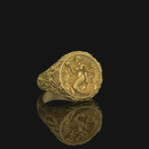 Silver Mermaid Ring - Elegant Fantasy Jewelry, Unique Ocean-Inspired Ring, Perfect Gift for Mermaid Lovers