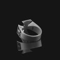 Load image into Gallery viewer, Silver Cross Ring - Elegant Christian Jewelry, Faith Symbol, Unique Religious Gift, Stylish Faith Ring
