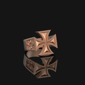 Silver Cross Ring - Elegant Christian Jewelry, Faith Symbol, Unique Religious Gift, Stylish Faith Ring