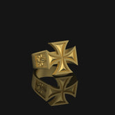 Silver Cross Ring - Elegant Christian Jewelry, Faith Symbol, Unique Religious Gift, Stylish Faith Ring