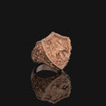 Load image into Gallery viewer, Silver Saint George Defeating Dragon Ring - Christian Jewelry, Heroic Faith Symbol, Unique Religious Gift
