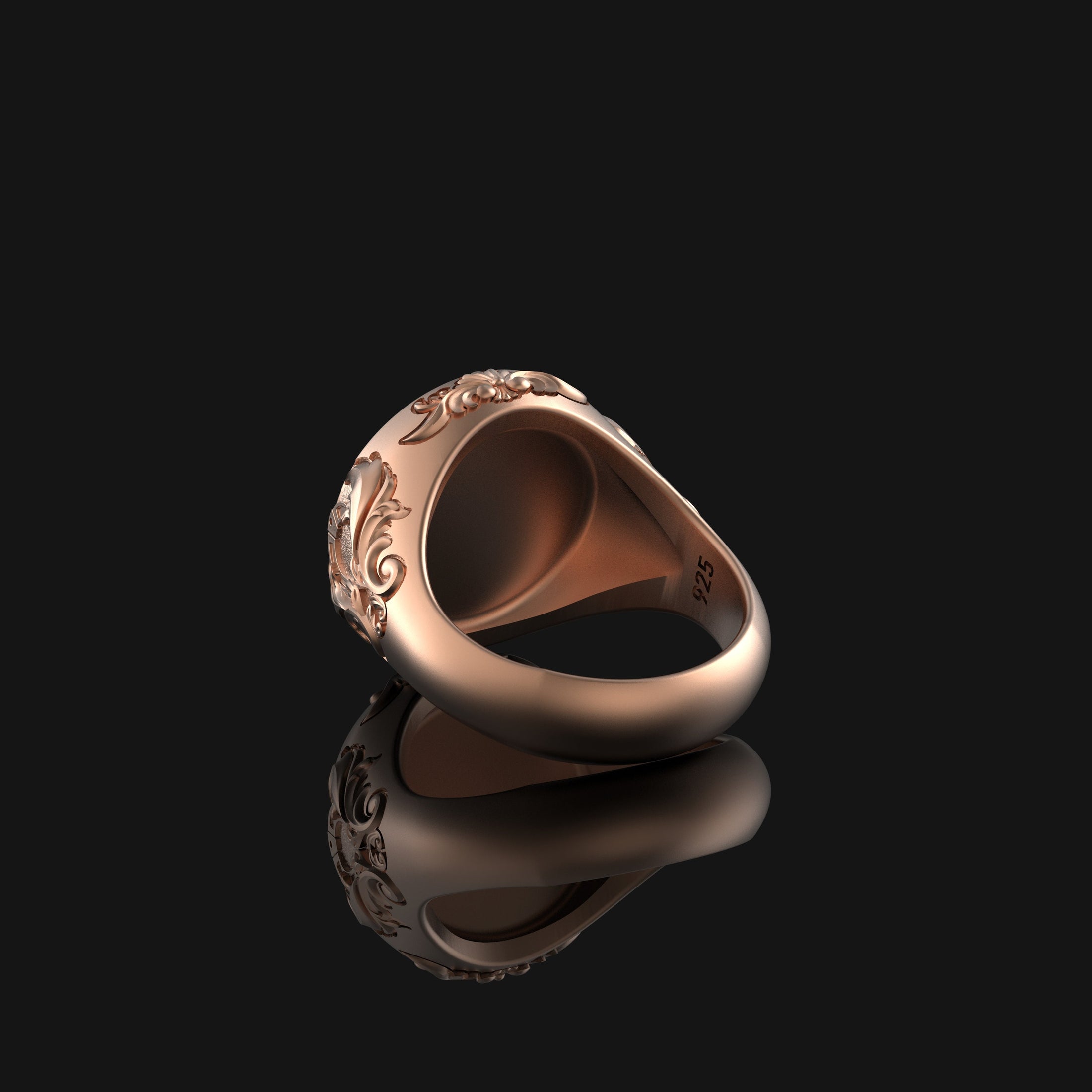 Silver Griffon Ring - Mythical Griffin Jewelry, Unique Gryphon Accessory, Elegant Fantasy Gift