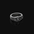 Load image into Gallery viewer, Sterling Silver Zeus Inscribed Band - Engravable Ring, Greek/Roman God of Thunder, Jupiter Jewelry

