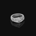 Load image into Gallery viewer, Sterling Silver Zeus Inscribed Band - Engravable Ring, Greek/Roman God of Thunder, Jupiter Jewelry
