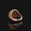 Load image into Gallery viewer, Silver Cristi de Templo Ring - Seal of the Grand Master, Knights Templar Jewelry, Christ of the Temple, Unique Religious Gift
