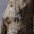 Load image into Gallery viewer, BG3 Barbarian Medallion - Karlach Pendant - Dungeons & Dragons, BG3 Inspired, Sterling Silver Fantasy RPG Jewelry Gift, Baldur's Gate
