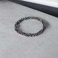 Load image into Gallery viewer, Silver Trigonal Bracelet - Men's Masculine Jewelry, Elegant Geometric Design, Unique Gift for Him
