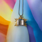 Silver BG3 Wizard Symbol Pendant - Gale, D&D Jewelry, Baldur's Gate Inspired, Fantasy RPG Gift