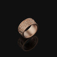 Load image into Gallery viewer, Sterling Silver Jungle Theme Band Ring - Nature-Inspired Jewelry, Unique Gift, Elegant Wildlife Ring
