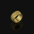 Load image into Gallery viewer, Sterling Silver Jungle Theme Band Ring - Nature-Inspired Jewelry, Unique Gift, Elegant Wildlife Ring
