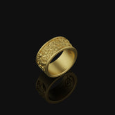 Sterling Silver Jungle Theme Band Ring - Nature-Inspired Jewelry, Unique Gift, Elegant Wildlife Ring