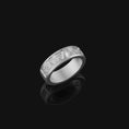 Load image into Gallery viewer, Silver Lovers Wedding Band - 'Until Death Do Us Part' Engraved Ring, Personalized Gift, Elegant Commitment Jewelry
