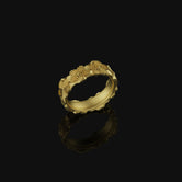 Silver Lily Band - Elegant Floral Jewelry, Nature-Inspired Ring, Unique Gift for Her