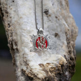 Silver BG3 Sorceress Symbol Pendant - D&D Jewelry, Baldur's Gate Inspired, Fantasy RPG Necklace