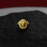 Gorilla Head Signet Ring