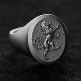 Royal Lion Signet Ring