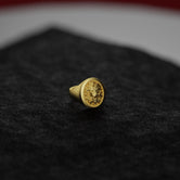 Silver Men's Angry Wild Lion Ring - Leo Signet, Bold Animal Jewelry, Unique Gift for Him