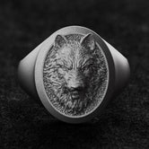 Wolf Signet Ring