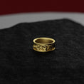 Load image into Gallery viewer, Silver Benjamin Franklin Wedding Band - Unique Historical Jewelry, Patriotic Ring, Men's and Women's American Heritage Gift
