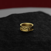 Silver Benjamin Franklin Wedding Band - Unique Historical Jewelry, Patriotic Ring, Men's and Women's American Heritage Gift