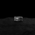 Load image into Gallery viewer, Silver 'Hard Rock Never Dies' Band - Rock Lover's Ring, Sterling Silver Rocking Ring, Unique Music Enthusiast Gift

