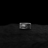 Silver 'Hard Rock Never Dies' Band - Rock Lover's Ring, Sterling Silver Rocking Ring, Unique Music Enthusiast Gift