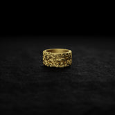 Silver Dragon in Clouds Band Ring - Asian Serpent Dragon Jewelry, Unique Nature-Inspired Ring for Men & Women