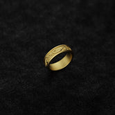 925 Silver Minimalist Floral Wedding Band - Engravable Ring, Elegant Nature-Inspired Design, Personalized Gift for Her or Him