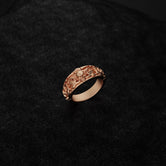 925 Silver Gothic Skull Wedding Band - Unique Skull Ring, Gothic Style Jewelry, Men's & Women's Alternative Wedding Band