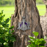 Silver BG3 Bard Symbol Necklace - Fantasy Dungeons & Dragons Jewelry, Baldur's Gate 3 Inspired Accessory, Musician's Gift