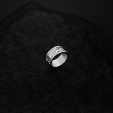 Silver 'Hard Rock Never Dies' Band - Rock Lover's Ring, Sterling Silver Rocking Ring, Unique Music Enthusiast Gift