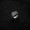 Load image into Gallery viewer, Silver Dragon Claws Band Ring - Mythical Jewelry for Men & Women, Unique Fantasy Accessory, Gothic Dragon Ring Gift
