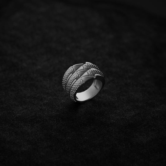 Silver Dragon Claws Band Ring - Mythical Jewelry for Men & Women, Unique Fantasy Accessory, Gothic Dragon Ring Gift