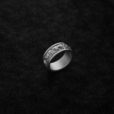 Silver Lion Pack Band Ring - Engravable Lioness Ring, Family Symbol Jewelry, Unique Gift for Him & Her, Nature-Inspired Ring